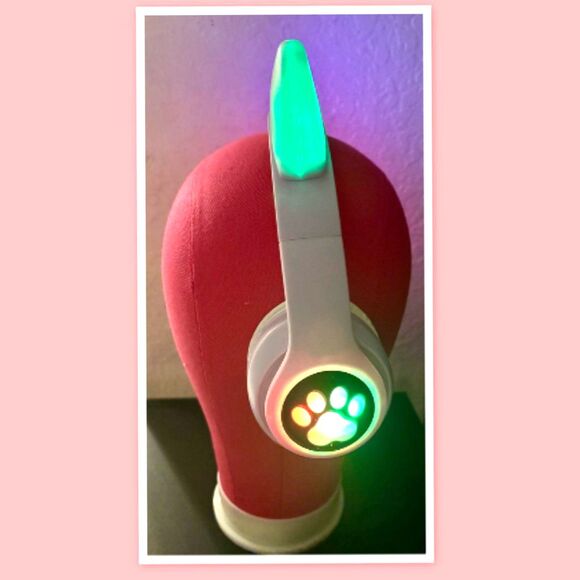 Wireless Headset Foldable, Adjustable~LED Cat Ear Headphones - Picture 2 of 5